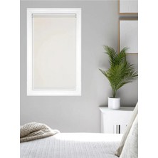 Ithal Kalın Ekru  Zebra Stor Güneşlik Perde Etek Dilimsiz(Alüminmyumkasa)