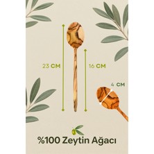 4 Lü Zeytin Ağacı Kaşık ve Spatula Seti - Doğal El Yapımı, Çizmez, Dayanıklı Ahşap Mutfak Seti