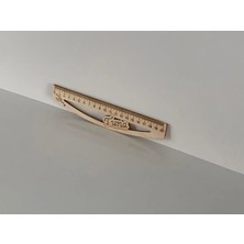Kişiye Özel Isim Yazılabilen Ahşap Cetvel 20CM (2 adet)