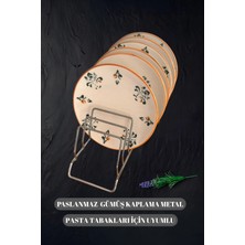 2 Adet Metal Tabak Düzenleyici 28 cm | Dolap Içi ve Tezgah Üstü Tabak Rafı