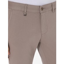Cacharel Erkek Vizon Slim Fit Kanvas Pantolon 50311593-VR052