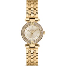 Ferro FL21608AWT-B4 Quartz Çelik Altın Rengi 28 mm Kadın Kol Saati