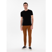 Cacharel Açık Kahverengi Slim Fit Pamuk Karışımlı Kanvas Pantolon 50287105 VR002