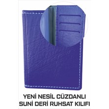 Tay Promosyon Yeni Nesil Mavi Cüzdanlı Ruhsat Kılıfı (Kimlik, Kredi Kartlı Deri) 1. Sınıf Kalite 1 Adet