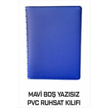 Tay Promosyon Ruhsat Kılıfı Pvc Mavi Renk Boş Yazısız 1. Sınıf Kaliteli Hammadde 1 Adet