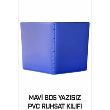 Tay Promosyon Ruhsat Kılıfı Pvc Mavi Renk Boş Yazısız 1. Sınıf Kaliteli Hammadde 1 Adet