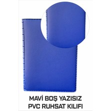 Tay Promosyon Ruhsat Kılıfı Pvc Mavi Renk Boş Yazısız 1. Sınıf Kaliteli Hammadde 1 Adet
