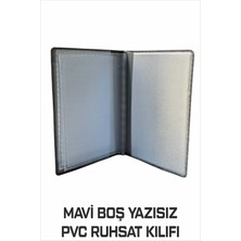 Tay Promosyon Ruhsat Kılıfı Pvc Mavi Renk Boş Yazısız 1. Sınıf Kaliteli Hammadde 1 Adet