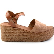 Bej Leather Kadın Sandalet K05197004003