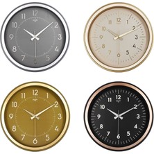 Galaxy Premium  1975-FG-AC-TA-KR Serisi  Duvar Saati  Kasa=siyah-I.yeşil-Gold-Füme Çerçeve:bakır-Gold-Krem-Gri (4887)