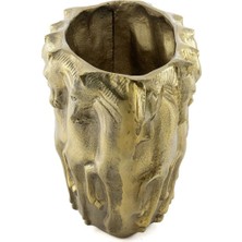 Antik Gold Horse Vazo 45X24X30CM