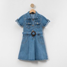 Kız Çocuk Şık Kot Elbise