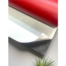 Varan Tekstil Yapışkanlı Kırmızı Suni Deri 100 * 140