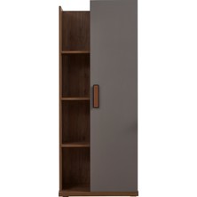 Alpino Tiran Kitaplık (Granit) - 69 x 36 x 170