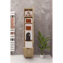 Banyo Mutfak Çok Amaçlı Sepetli Raflı Dolap