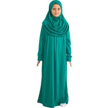Iki Parça Çocuk Namaz Elbisesi Seti Eşarp ile Takım, Islami Giyim Takım Kızlar Için