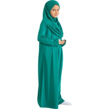 Iki Parça Çocuk Namaz Elbisesi Seti Eşarp ile Takım, Islami Giyim Takım Kızlar Için