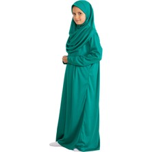 Iki Parça Çocuk Namaz Elbisesi Seti Eşarp ile Takım, Islami Giyim Takım Kızlar Için