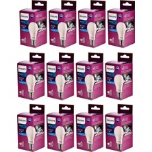 Philips Mycare LED Lamba 8W - 60W E27 Duy 6500K Beyaz Işık (12 Li Paket)