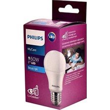 Philips Mycare LED Lamba 8W - 60W E27 Duy 6500K Beyaz Işık (12 Li Paket)