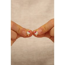 Kedi Çocuk Altın Küpe CGKKP0175