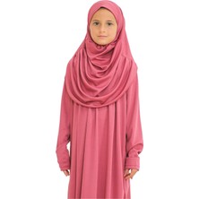 Iki Parça Çocuk Namaz Elbisesi Seti Eşarp ile Takım, Islami Giyim Takım Kızlar Için