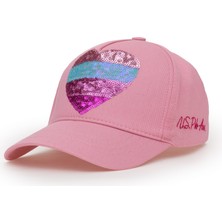 U.S. Polo Assn. Kız Çocuk Pembe Payet Kalp İşlemeli Şapka 50312315-VR041