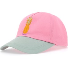 U.S. Polo Assn. Kız Çocuk Pembe Ananas Nakışlı Şapka 50312314-VR041