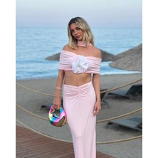Renkli Metalik Yuvarlak Clutch Çanta