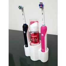 Elektrikli Diş Fırçası ve Diş Macunu Tutucu - Modern ve Düzenli Banyo Çözümü