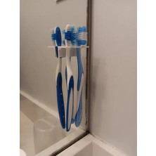 Çift Taraflı Bantlı Diş Fırçası Tutucu – Duvara Yapışan Pratik Organizer