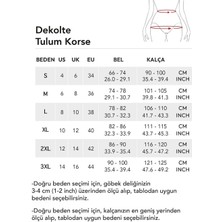 Dekolte Tulum Korse Siyah