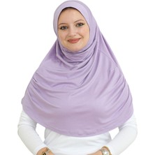 Uzun Hazır Giyim Turban Yumuşak Eşarp Islami Giyim Viskon - Lila