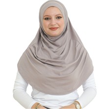 Uzun Hazır Giyim Turban Yumuşak Eşarp Islami Giyim Viskon - Açık Vizon