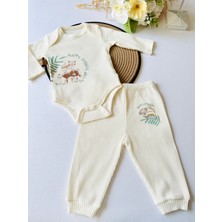Manşetli Pantolon Çıtçıtlı Body- Bebek Alt Üst Takım