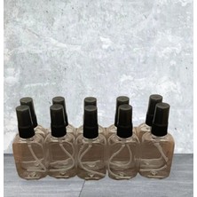Ervo Group Ticaret 50 ml Kare Pet Beyaz Sprey Fısfıslı  Kolonya Şişesi 20 Adet