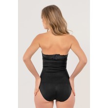 Yüksek Bel Slip Korse Siyah