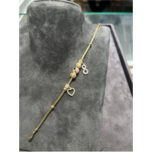 Kuyumcu Nurettin 8 gr (Gram) Sonsuzluk Şans Bileklik Künye (Rose-Sarı-Yeşil-Beyaz)