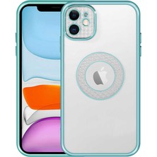 Maks Technology iPhone 11 Kılıf Kamera Korumalı Logo Gösteren Mkst Esta Kapak-Yeşil
