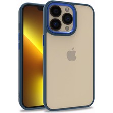 Maks Technology iPhone 13 Pro Uyumlu Mkst Flora Kapak-Mavi