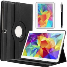 Maks Technology GalaxyTab 4 10.1 T530  Uyumlu Mkst Dönebilen Standlı Kılıf-Siyah