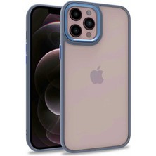 Maks Technology iPhone 12 Pro Max Uyumlu Mkst Flora Kapak-Sierra Mavi