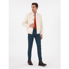 Cacharel Erkek Petrol Slim Fit Jean Pantolon 50290516-VR102