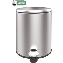 Primanova Cigo Pedallı Çöp Kovası  Paslanmaz Mat İç Kısım Siyah M-E41-30-06