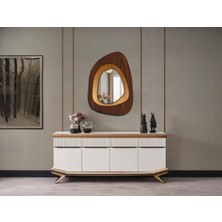 Patara Stone Duo Dekoratif Ayna -Duvar Aynası
