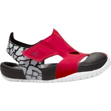 Nike Jordan Flare Cırtlı Bebek Sandalet Siyah Bordo