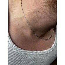 Erkek Zincir Kolye Kadın Paslanmaz Çelik Unısex Renk Atmaz Kararmaz Renk Atmaz Ayarlanabilir