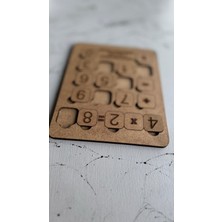 Ccn Design Ahşap Boyanabilir Hesap Makinesi Eğitici Öğretici Geliştirici Sağlıklı Okula Destek Oyuncak