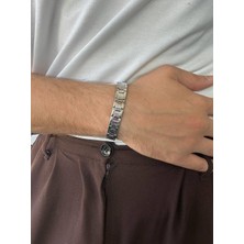 C.L Silver Erkek Bileklik Kadın Paslanmaz Çelik Unısex Renk Atmaz Kararmaz Çelik Bileklik