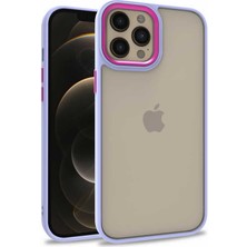 Maks Technology iPhone 12 Pro Max Uyumlu Mkst Flora Kapak-Lila